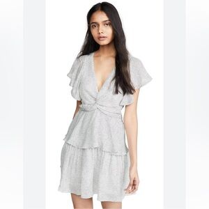 A.L.C. White and Black Patterned Mini Dress